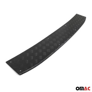 Ford Transit Rear Bumper Sill Cover - Omac - Aluminium - Matte Black - 2015-2025